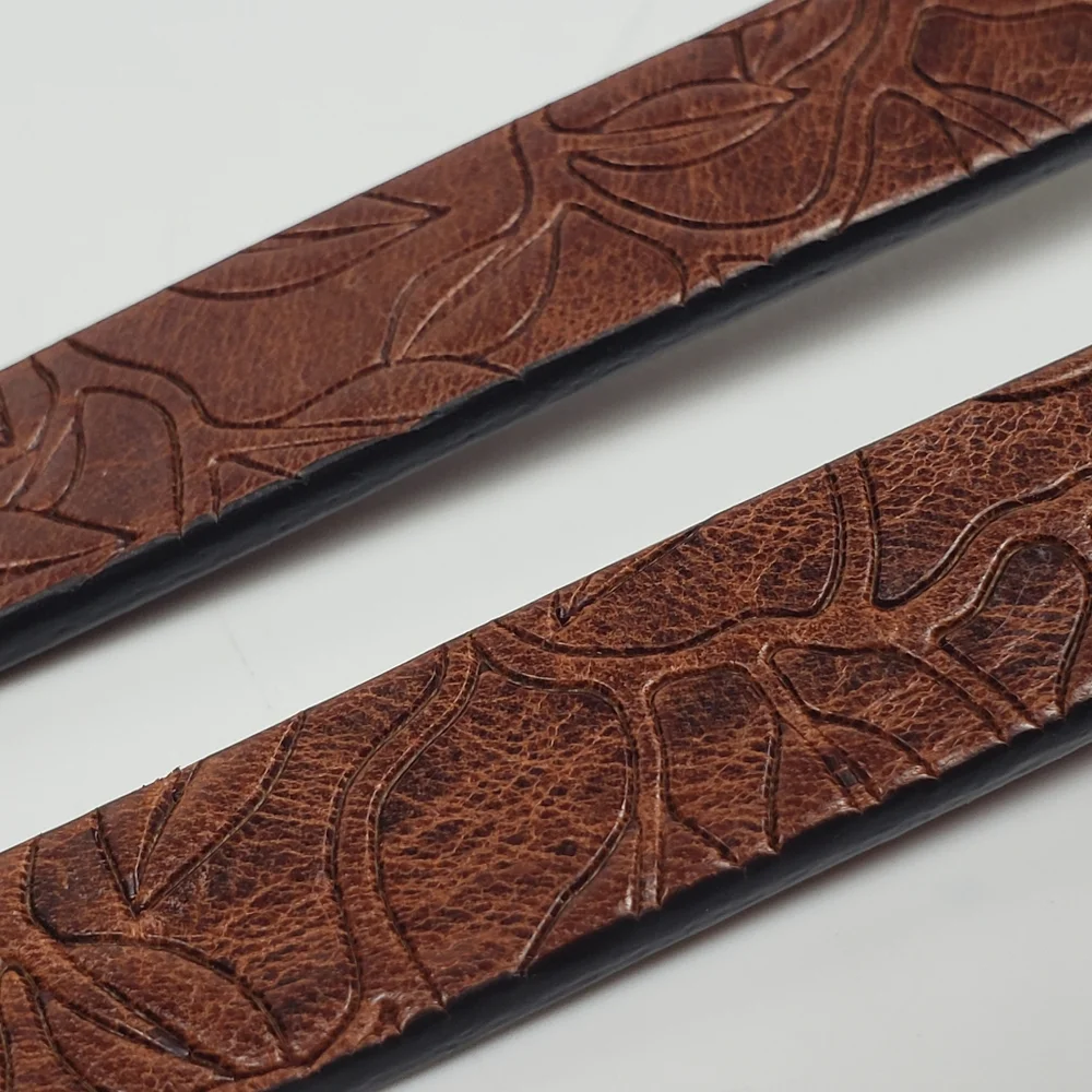 Sundance Brown Leather - Tooled Engraved w/ Bronze Southwestern Equestrian XXS